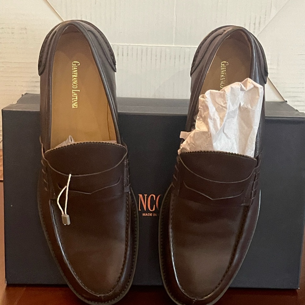 New men’s brown Gianfranco Lattanzi shoes